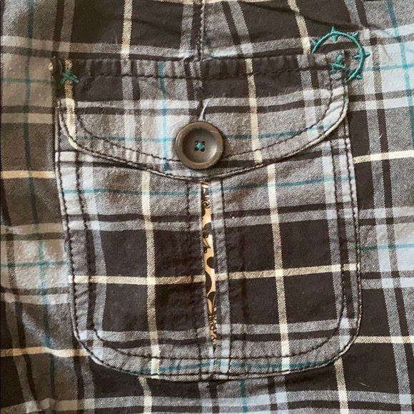 Blue plaid shorts - Picture 3 of 5